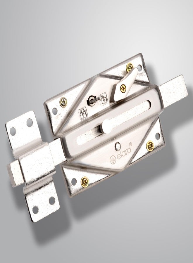 إلارا أقفال Elara Interlock Deadbolts مع ضمان لمدة 10 سنوات | قفل بست دورات للباب الرئيسي | قفل باب مفرد ومزدوج بمفتاح نحاسي فائق القوة بأربعة مفاتيح | للمكاتب | الغرف | قفل مصراع (EDL-26 SS) - Image 1